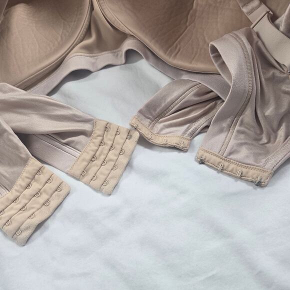Catherines Intimates Bra Lot/2 Wire-Free Comfort Back Smoothing 52DDD Beige Nude - Picture 5 of 6